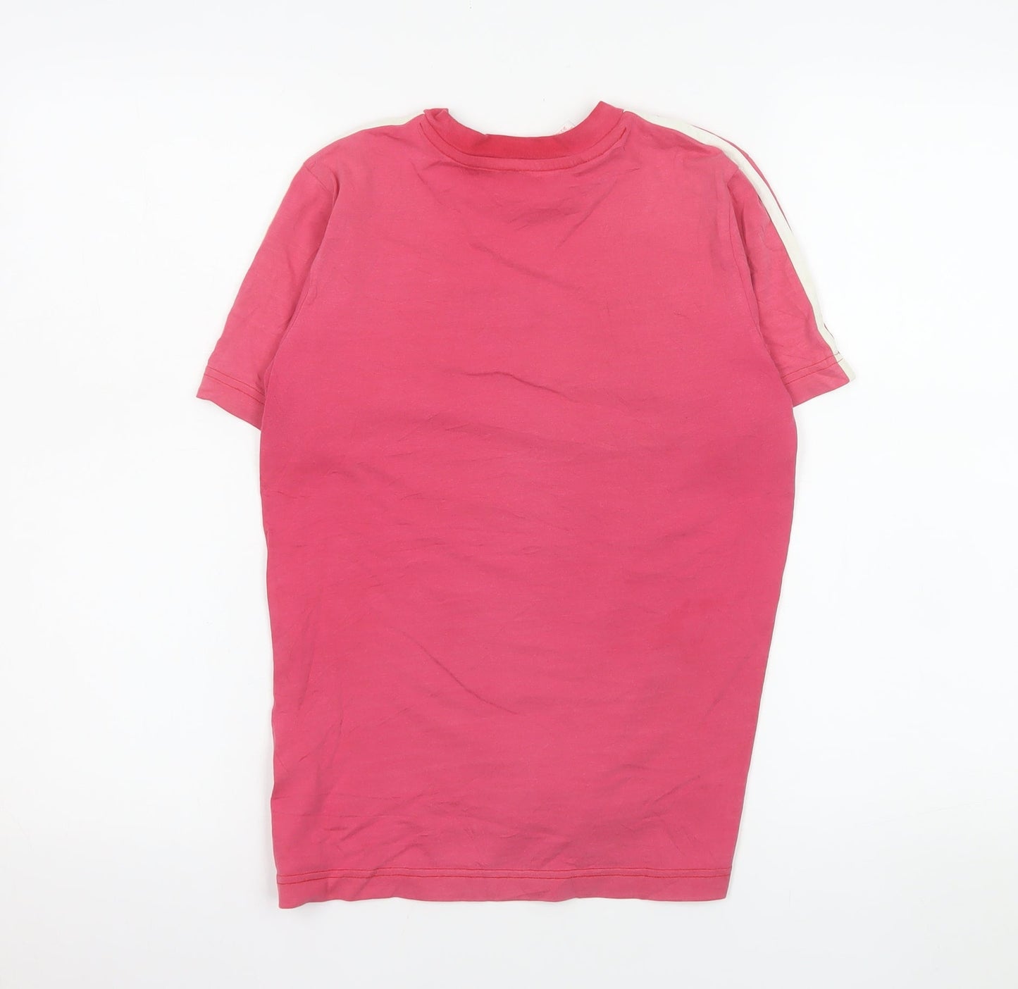 Adidas Girls Pink Short Sleeve Crew Neck Cotton T-Shirt 11-12 Years