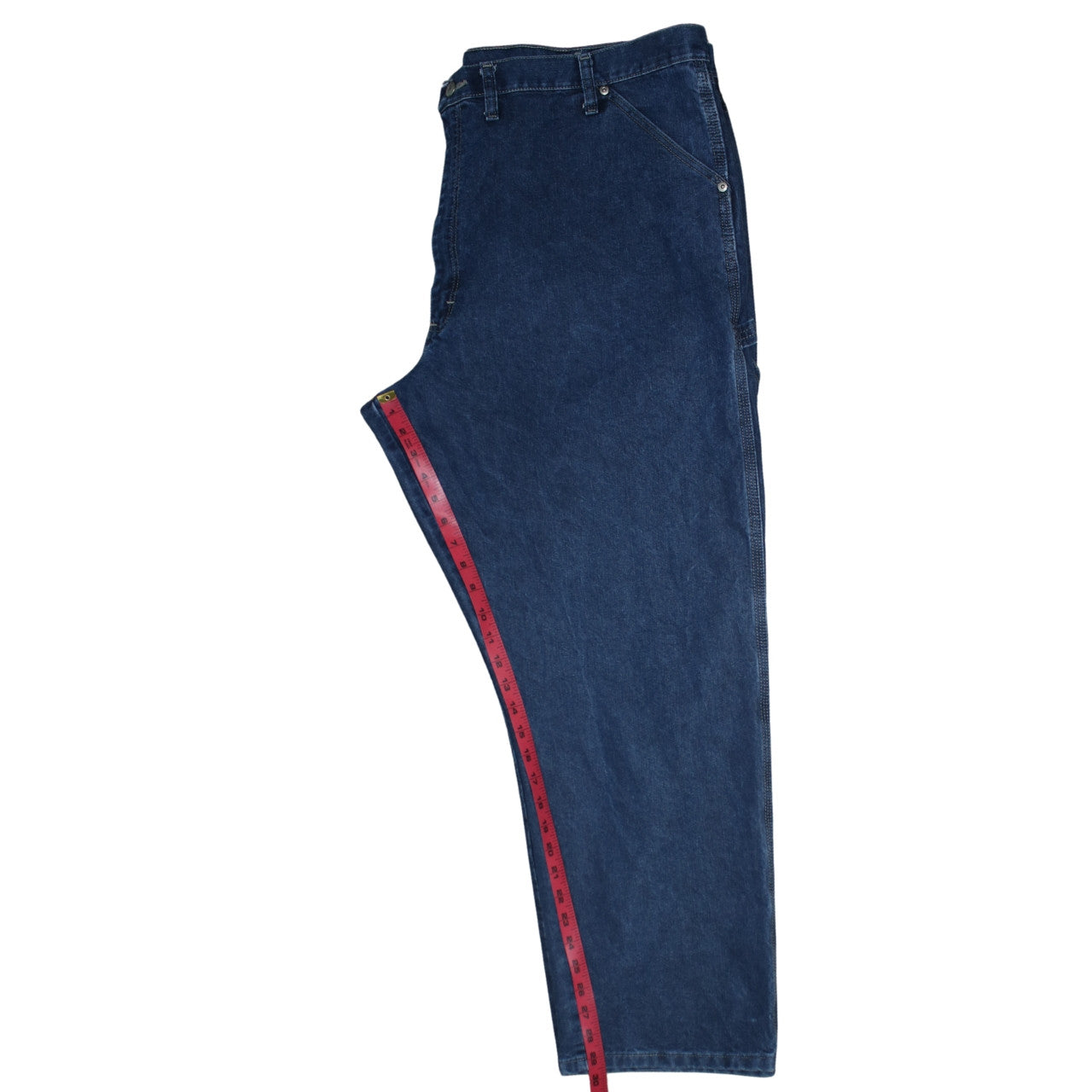Wrangler Men's Blue Denim Carpenter Jeans 44x30 Relaxed Fit