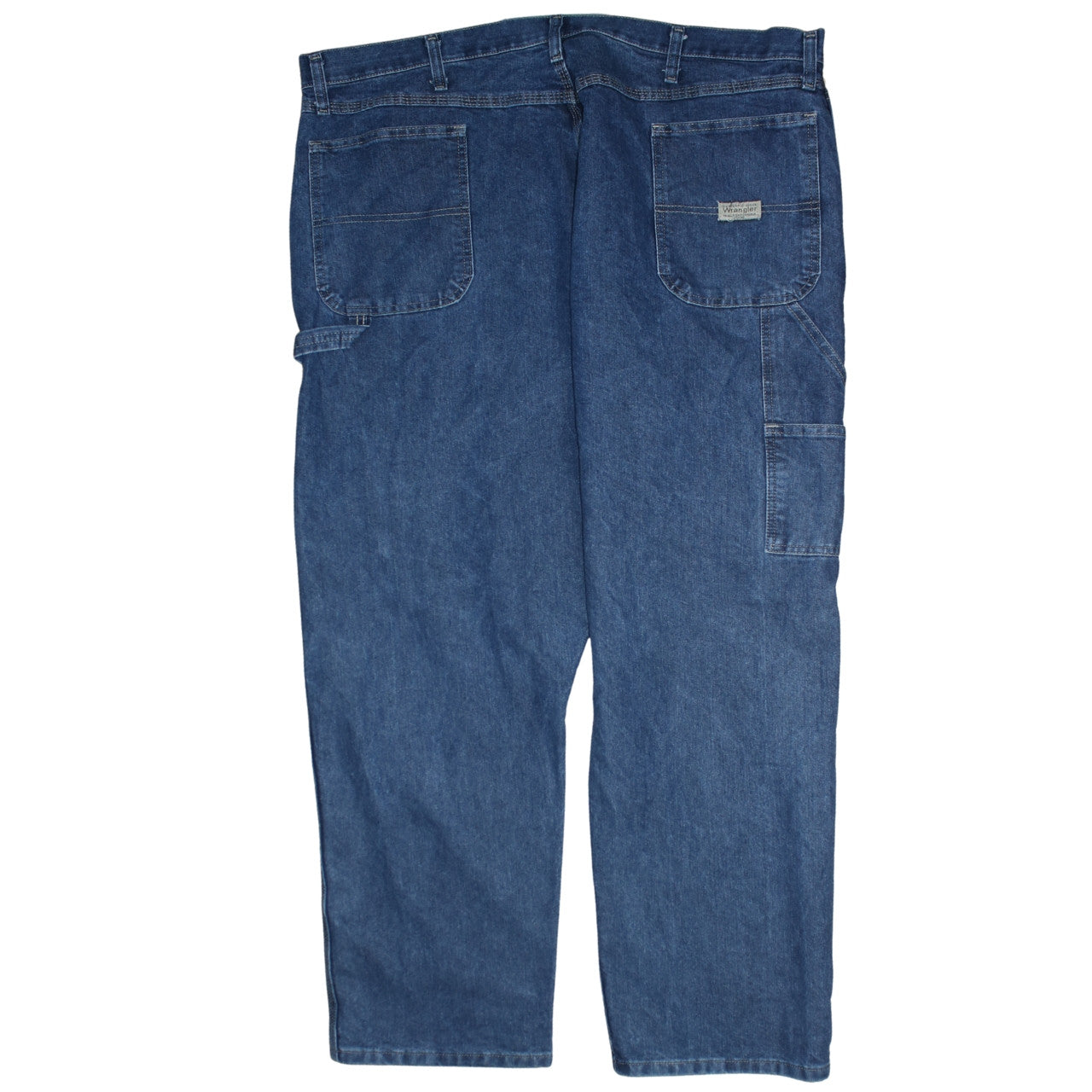 Wrangler Men's Blue Denim Carpenter Jeans 44x30 Relaxed Fit