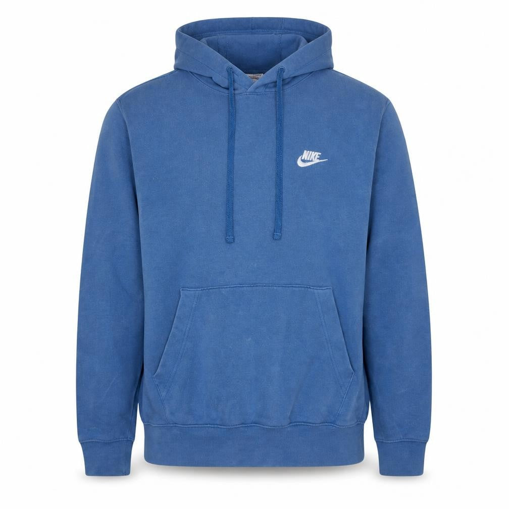 Nike Men Blue Pullover Hoodie Small Regular Fit Fleece Sweatshirt
