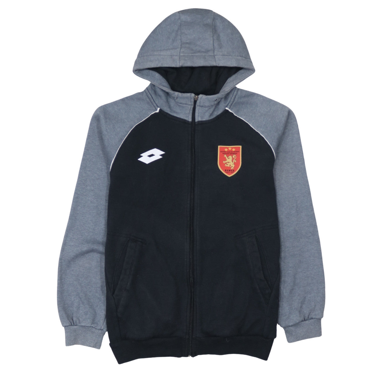 Lotto Men's Grey Full Zip Hoodie M Sports Sweatshirt