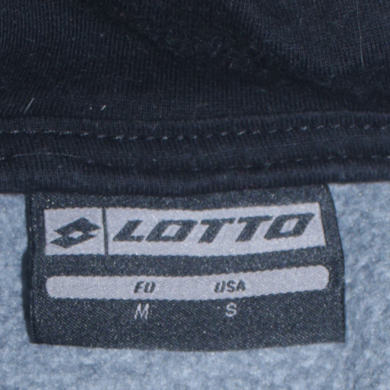 Lotto Men's Grey Full Zip Hoodie M Sports Sweatshirt