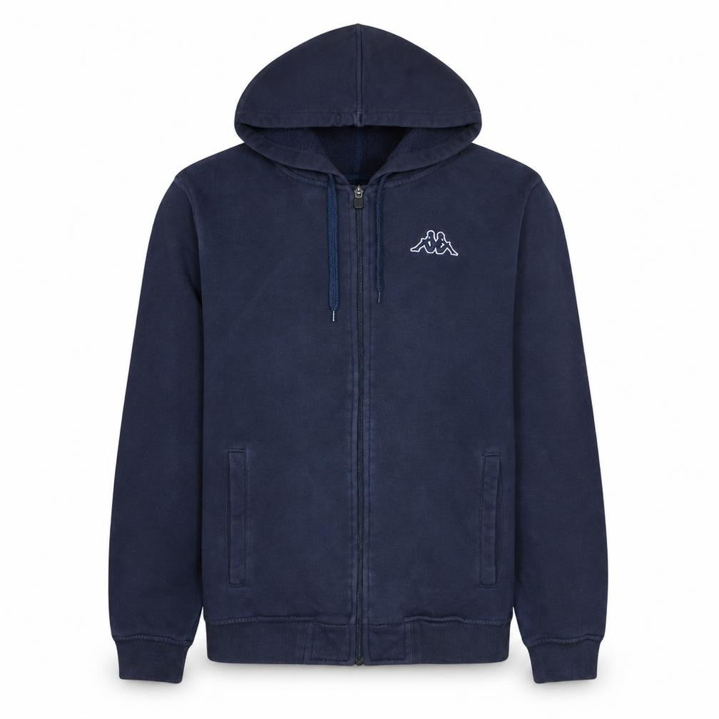 Kappa Men's Blue Full Zip Hoodie Small Regular Fit Fleece