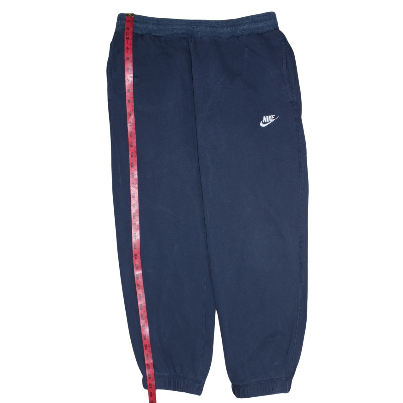 Nike Men Blue Sweatpants L Regular Fit Fleece Joggers