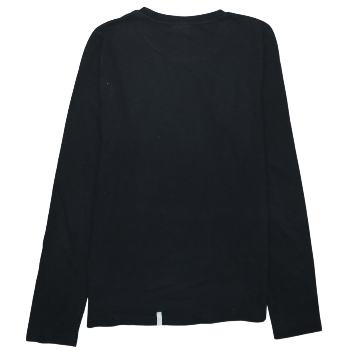 Puma Boys Black Long Sleeve Crew Neck Sports Logo Cotton T-Shirt XS