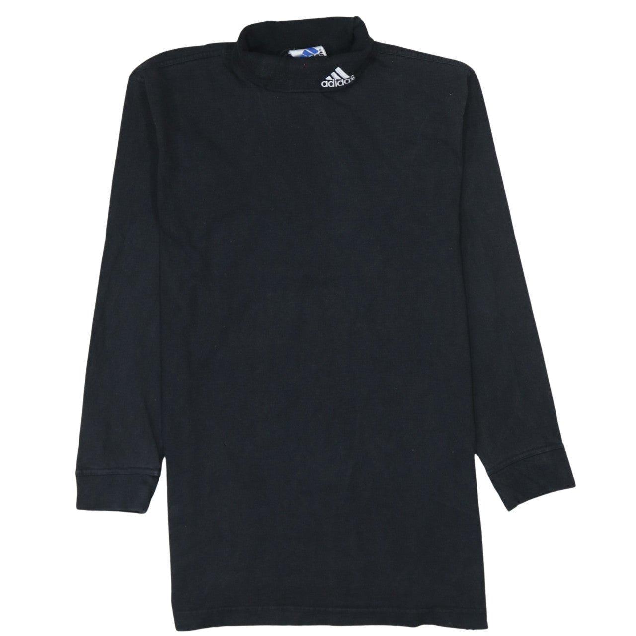 Adidas Men's Black Long Sleeve Mock Neck Sports T-Shirt Size S