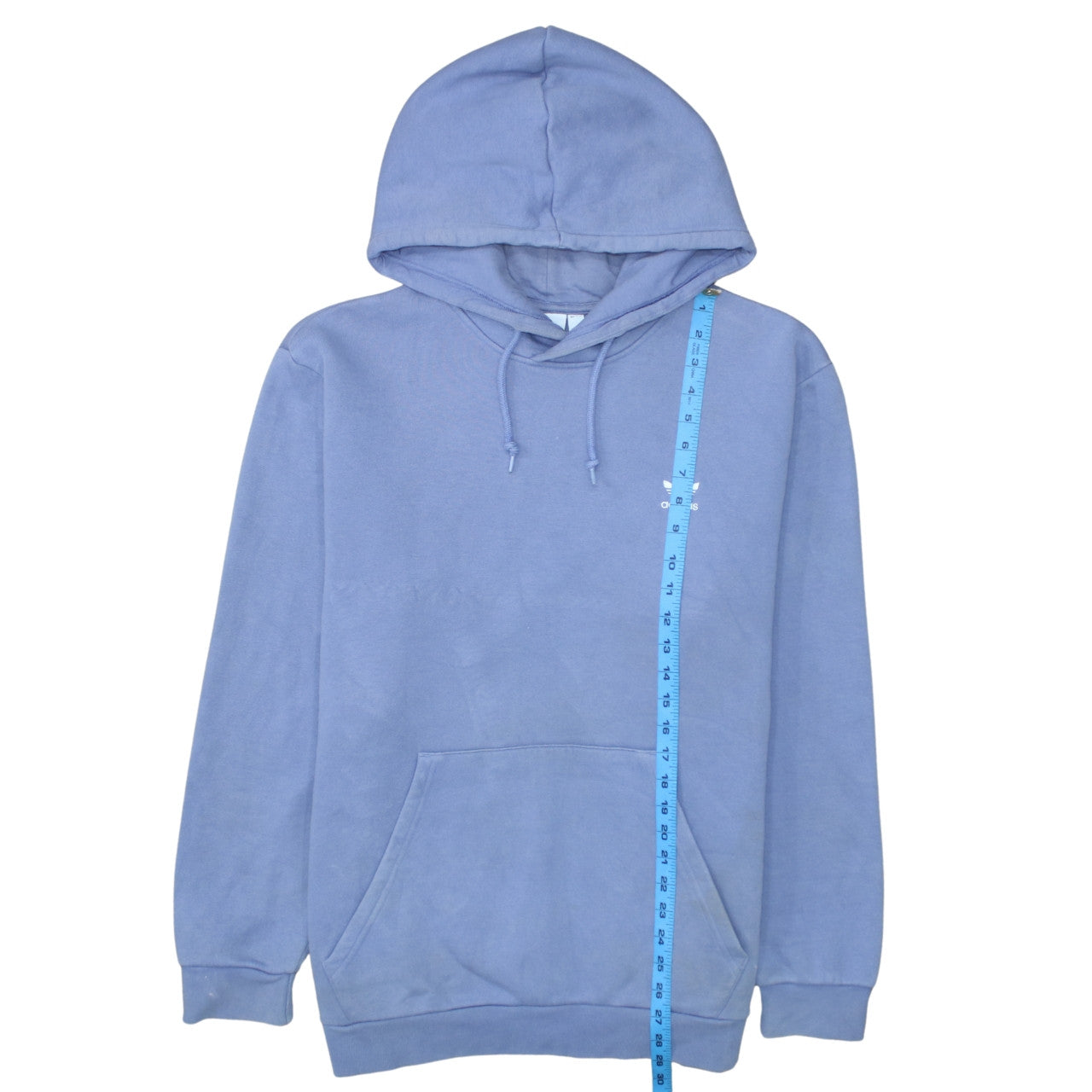 Adidas Men’s Blue Pullover Hoodie Size L Fleece Primegreen Sweatshirt