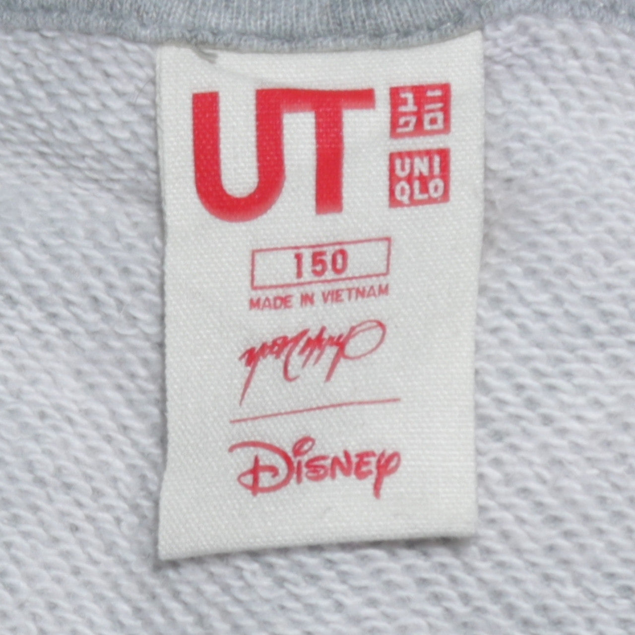 Uniqlo Girls Grey Disney Pullover Sweatshirt 14 Years Long Sleeve Graphic