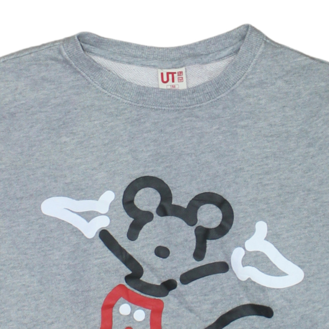 Uniqlo Girls Grey Disney Pullover Sweatshirt 14 Years Long Sleeve Graphic