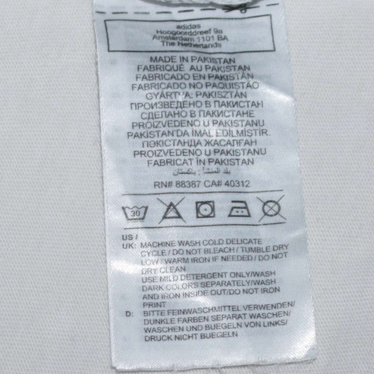 Adidas Men's White Beach Sports Graphic Print Cotton T-Shirt M