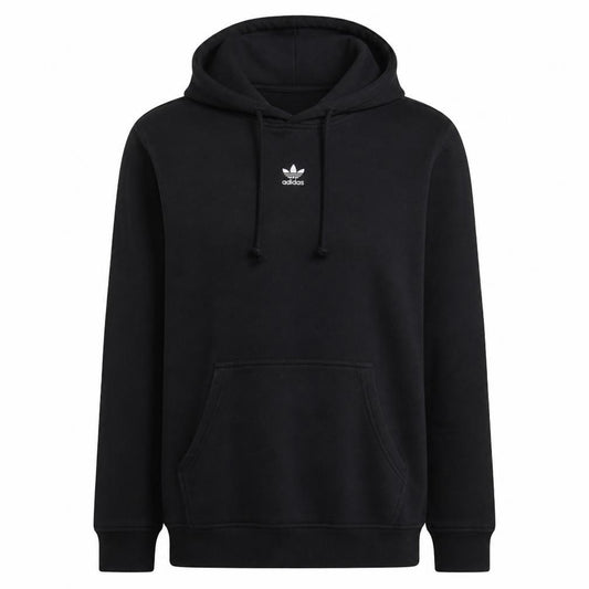 Adidas Women Black Size 12 Pullover Hoodie Sweatshirt Drawstring Logo