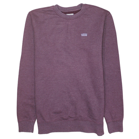 Vans Men's Purple Crew Neck Pullover Sweatshirt Medium