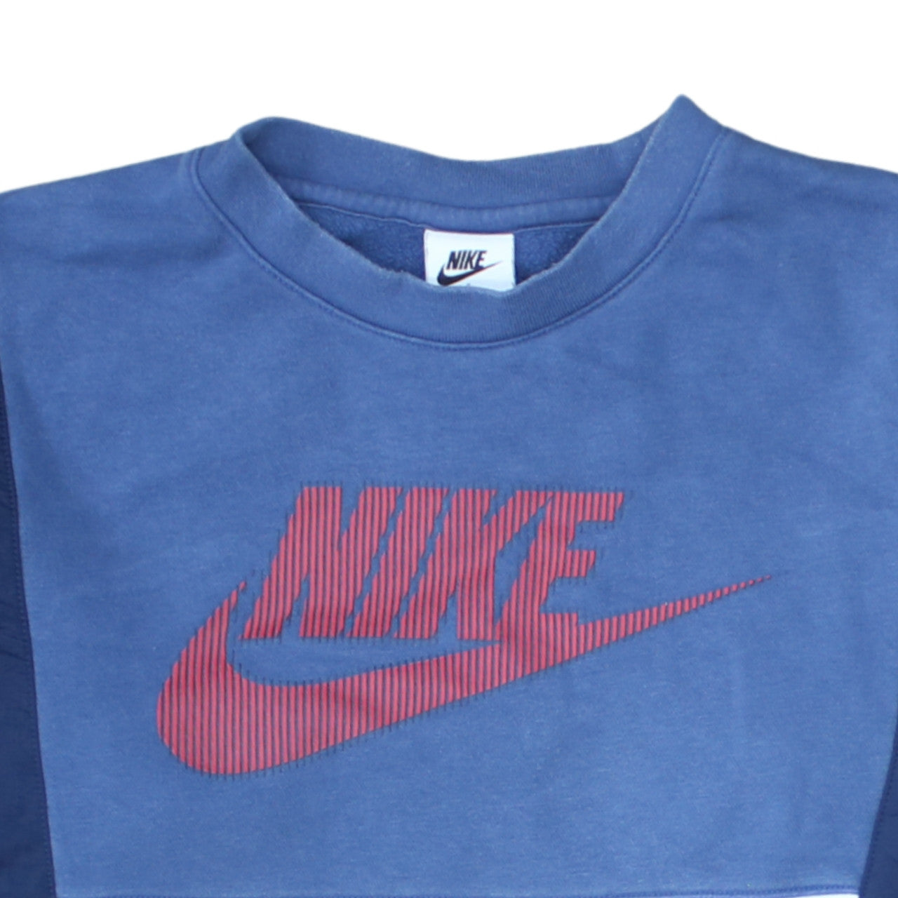 Nike Mens Blue Small Pullover Sweatshirt Logo Crew Neck
