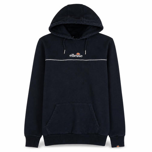 Ellesse Men's Blue Pullover Hoodie M Embroidered Logo Fleece