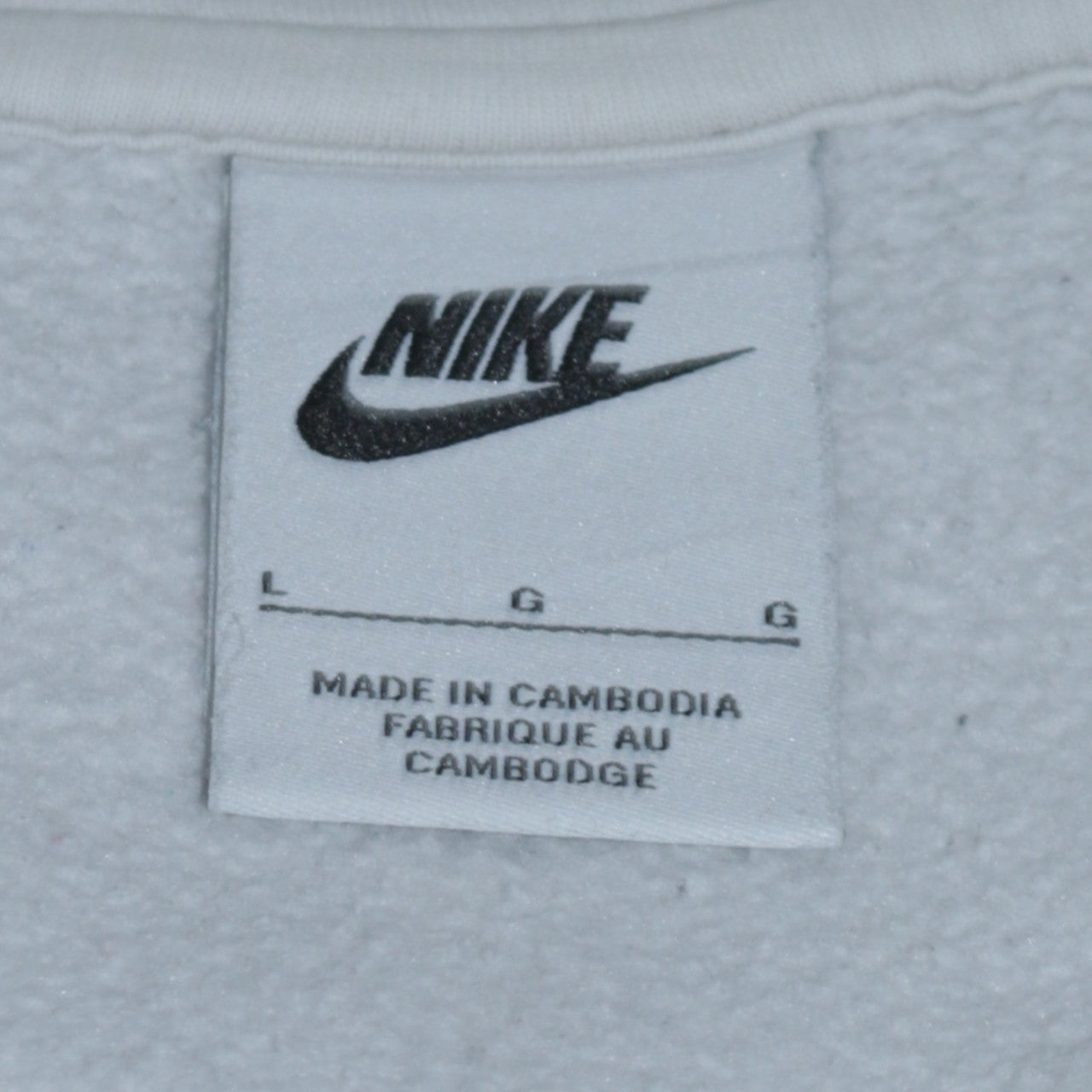 Nike Mens Grey Full Zip Hoodie L Logo Sportswear Jacket
