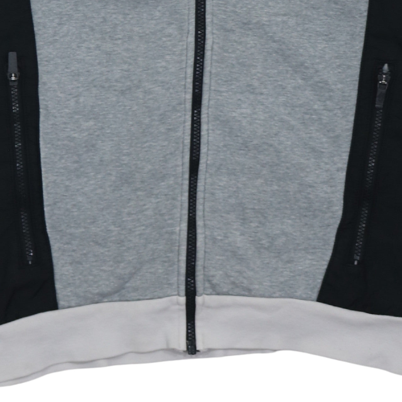 Nike Mens Grey Full Zip Hoodie L Logo Sportswear Jacket