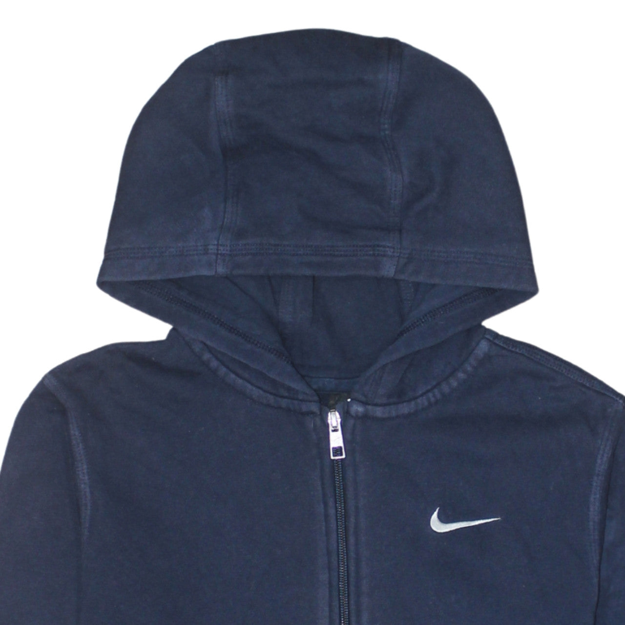 Nike Boys Navy Blue Full Zip Hoodie XL 13-15 Years Cotton Blend