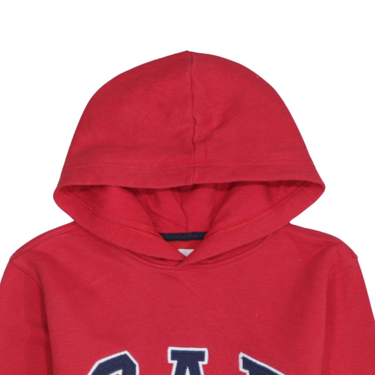 GAP Kids Boys Red Pullover Hoodie Size 14-16 Classic Logo Cotton Blend
