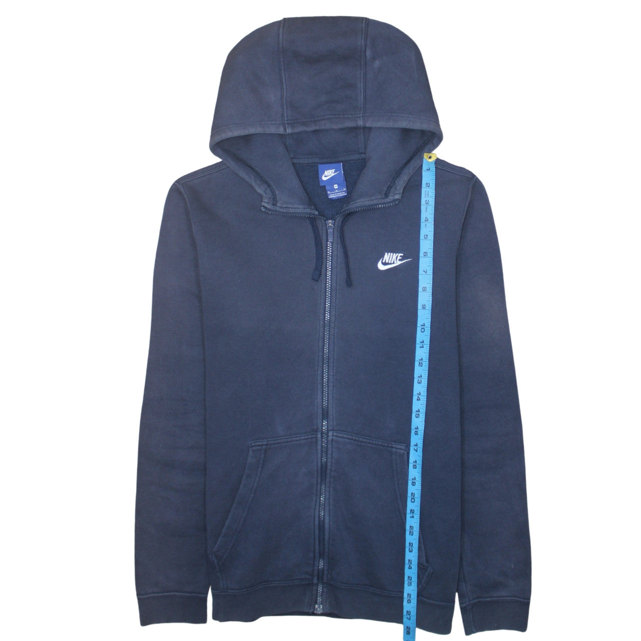Nike Men's Blue Full Zip Hoodie Fleece Sweatshirt Size M