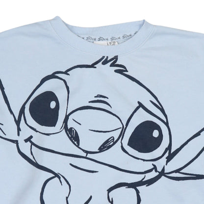Additional view of Disney Primark Women Light Blue Stitch Sweatshirt, size 12/14