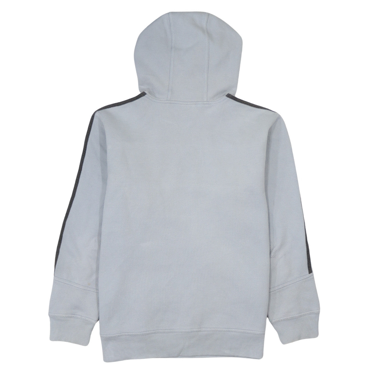 Adidas Men Grey Pullover Hoodie Medium Logo Sports Style