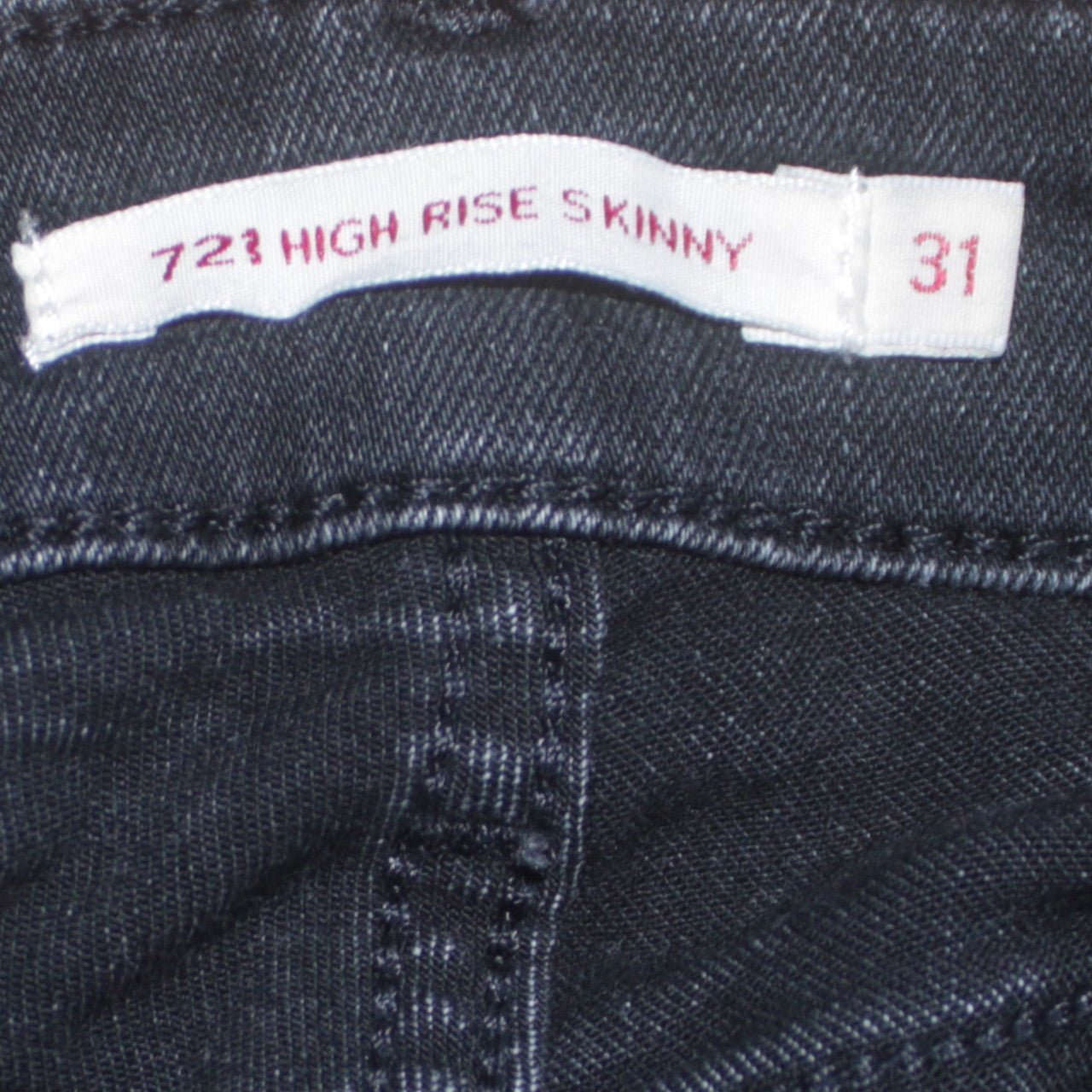 Levi's Women's Black High Rise Skinny Fringe Hem Jeans Size 31