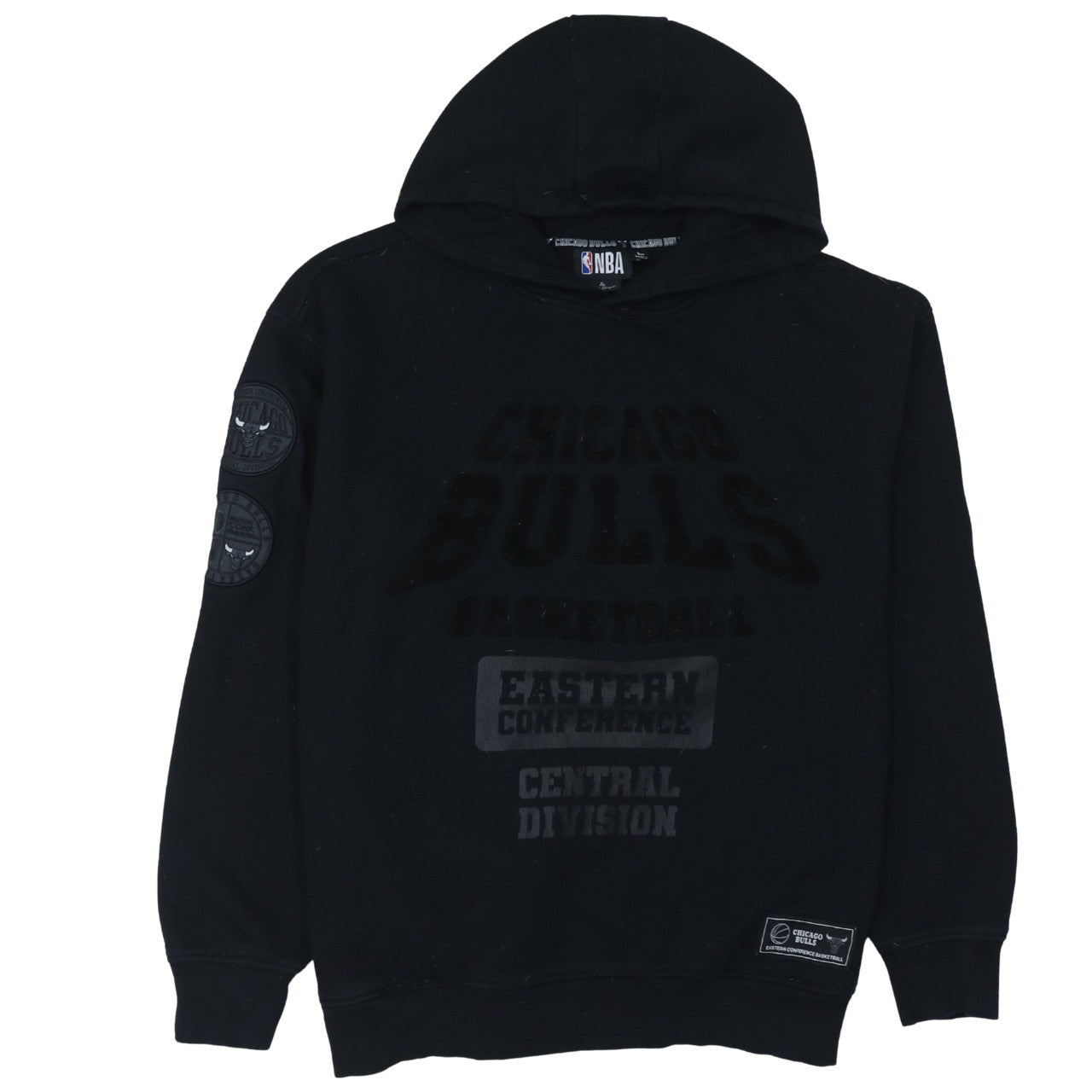 NBA Chicago Bulls Men's Black Large Pullover Hoodie