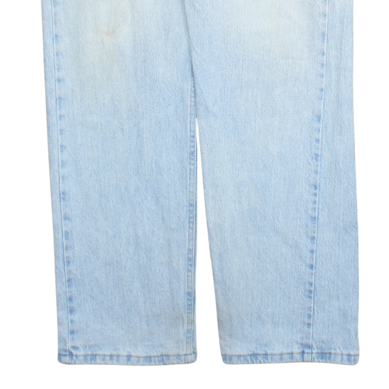 Wrangler Men's Blue 32x34 Straight Leg Light Wash Denim Jeans