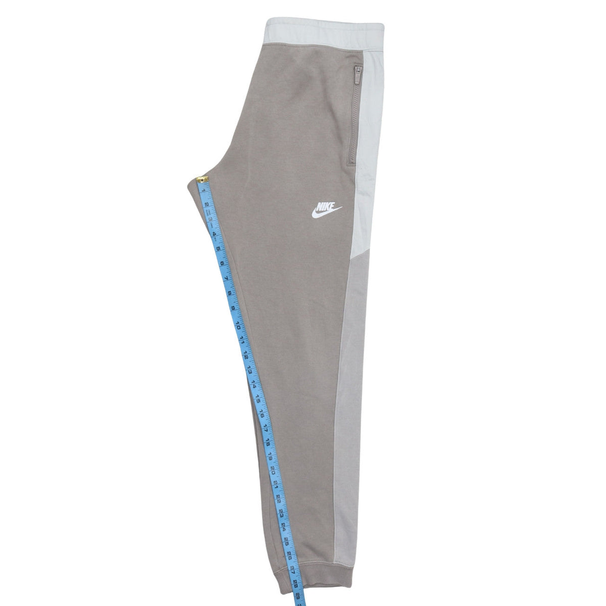 Nike Women Grey Jogger Sweatpants M Tapered Fit Fleece Trousers