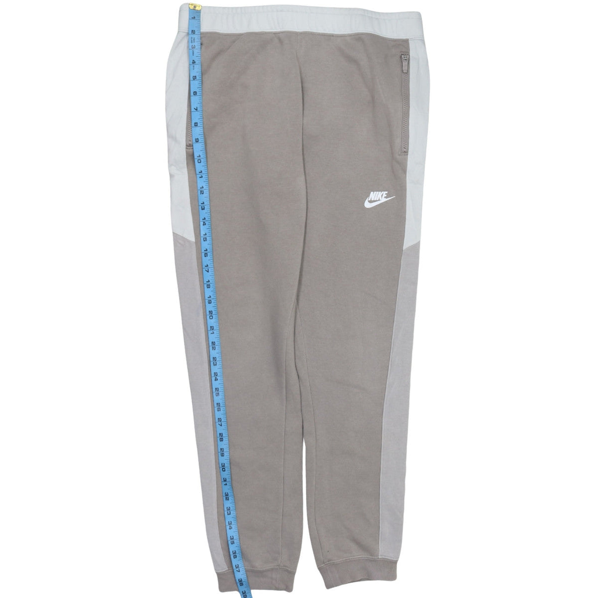 Nike Women Grey Jogger Sweatpants M Tapered Fit Fleece Trousers