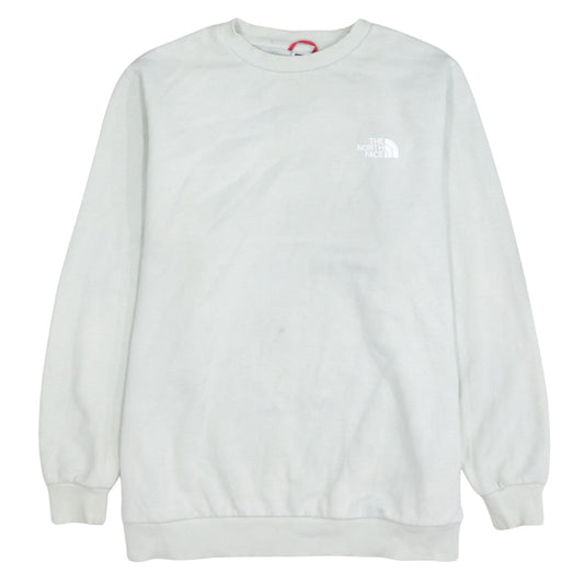 The North Face Womens White Sweatshirt 1X Crew Neck Logo Pullover
