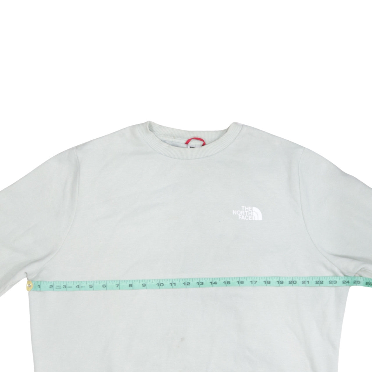 The North Face Womens White Sweatshirt 1X Crew Neck Logo Pullover