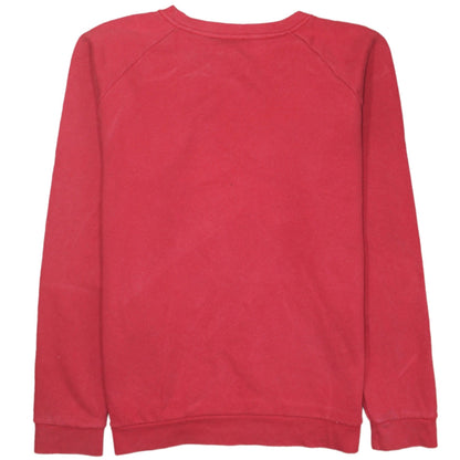 Brand and care label for Levi's Men's Red Crew Neck Logo Sweatshirt, size S, Regular Fit