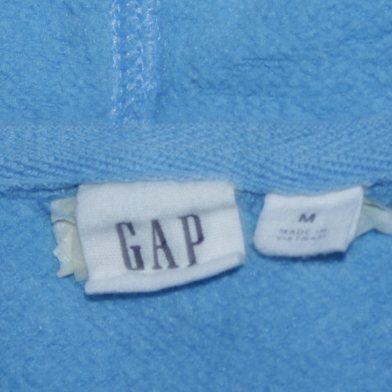 GAP Women Blue Pullover Hoodie Medium Cotton Blend Lined Casual