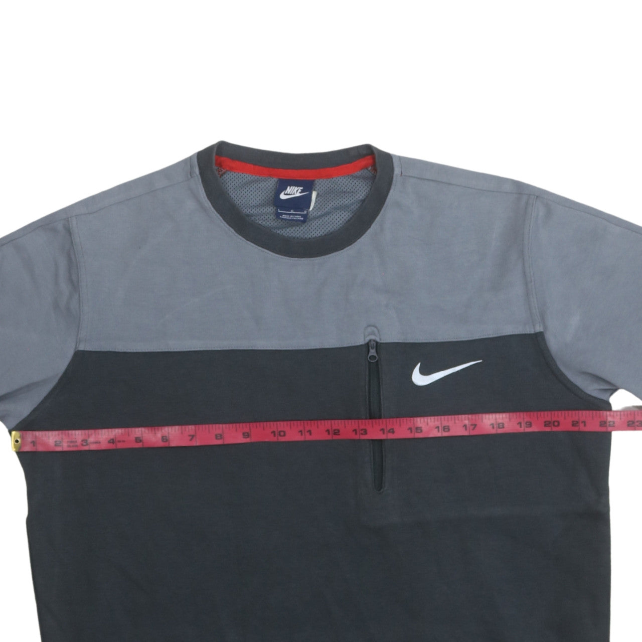 Nike Men's Grey Pullover Crew Neck Sweatshirt Size L Sports Style