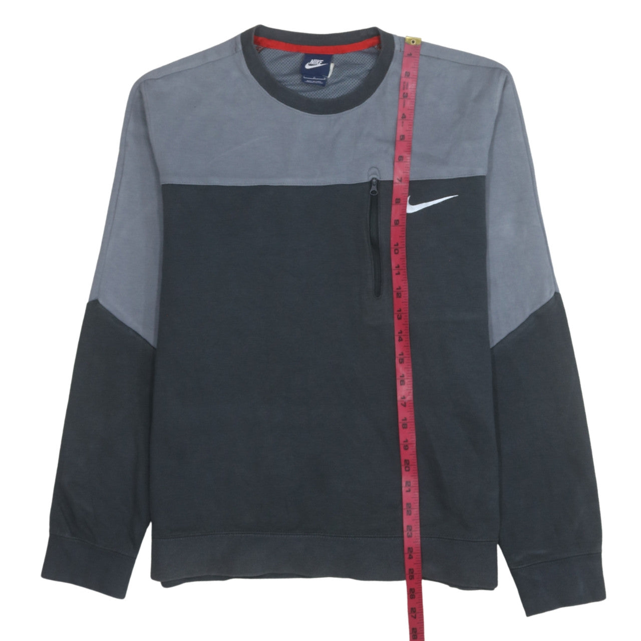 Nike Men's Grey Pullover Crew Neck Sweatshirt Size L Sports Style