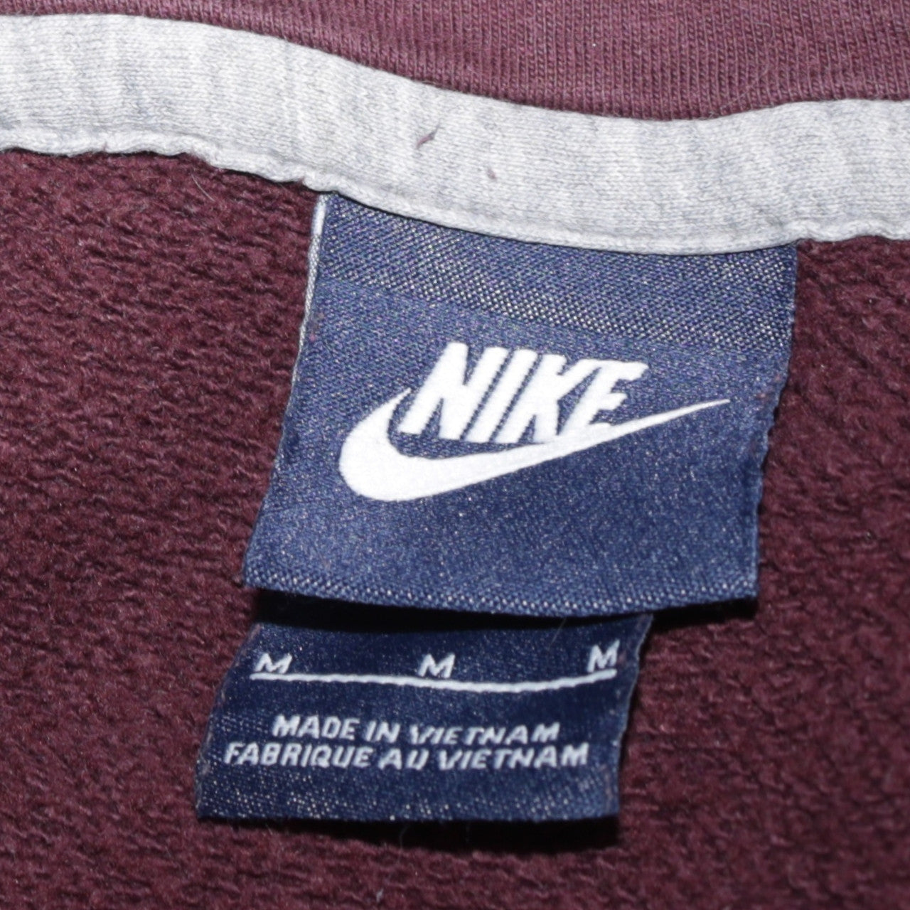Nike Men's Brown Pullover Hoodie M Regular Fit Fleece Sweatshirt