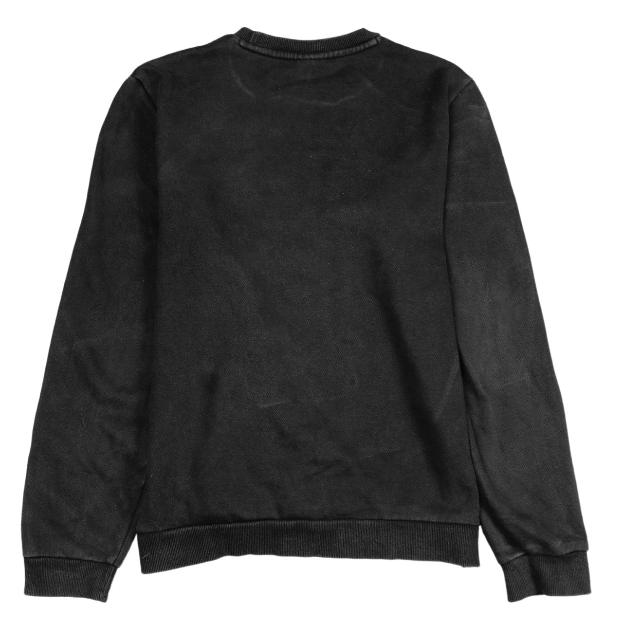 Puma Boys Black Pullover Sweatshirt 15-16 Years Fleece Logo Crew Neck