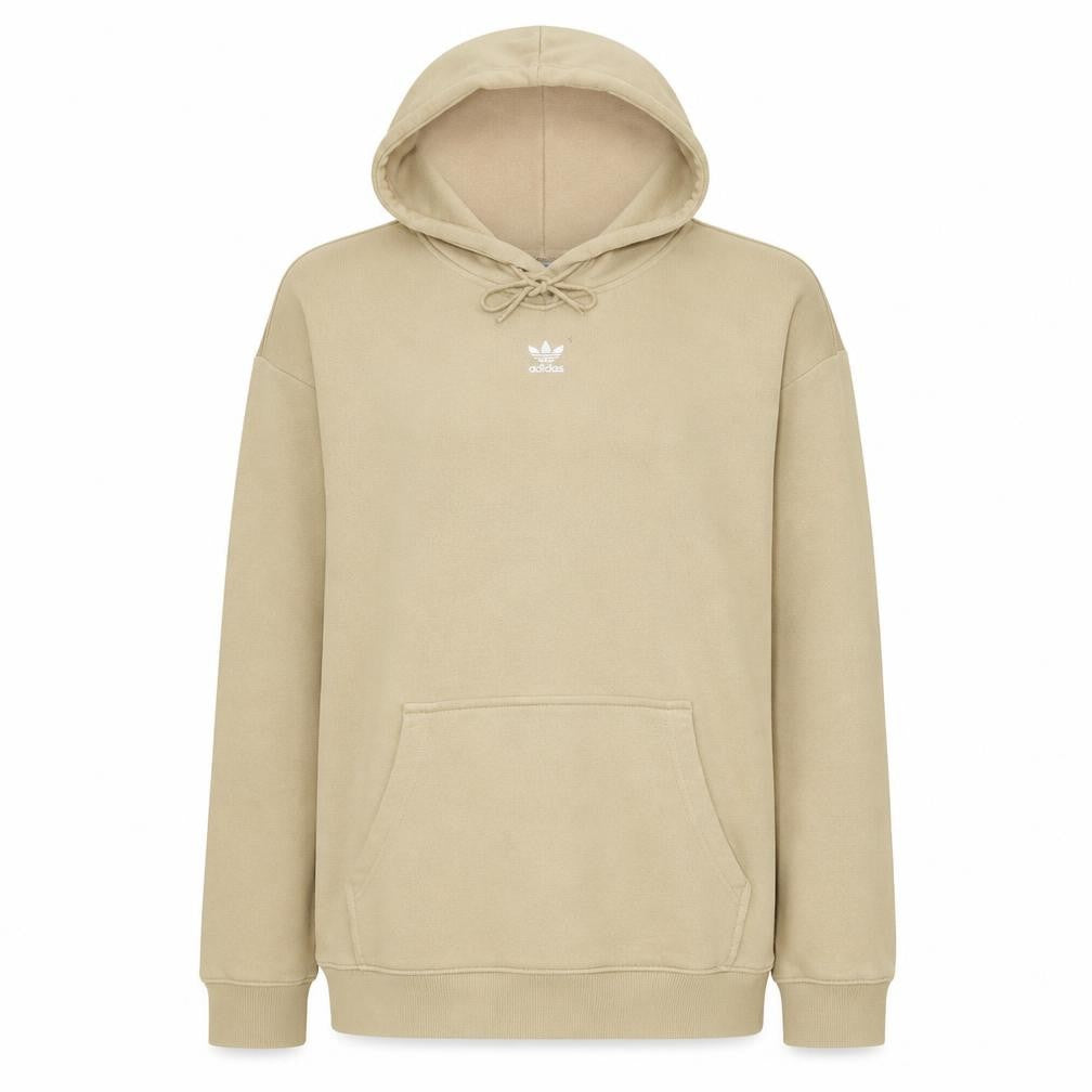 Adidas Women’s Beige Pullover Hoodie Size 14 Relaxed Fit Sweatshirt