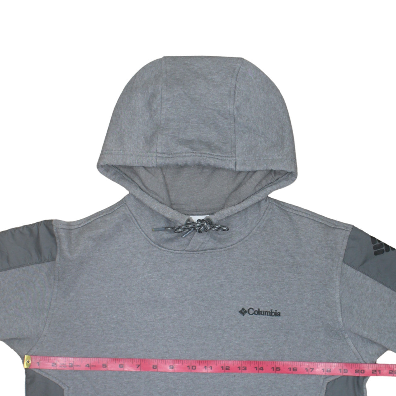 Columbia Men's Grey Pullover Hoodie Size S Fleece Logo Outdoor
