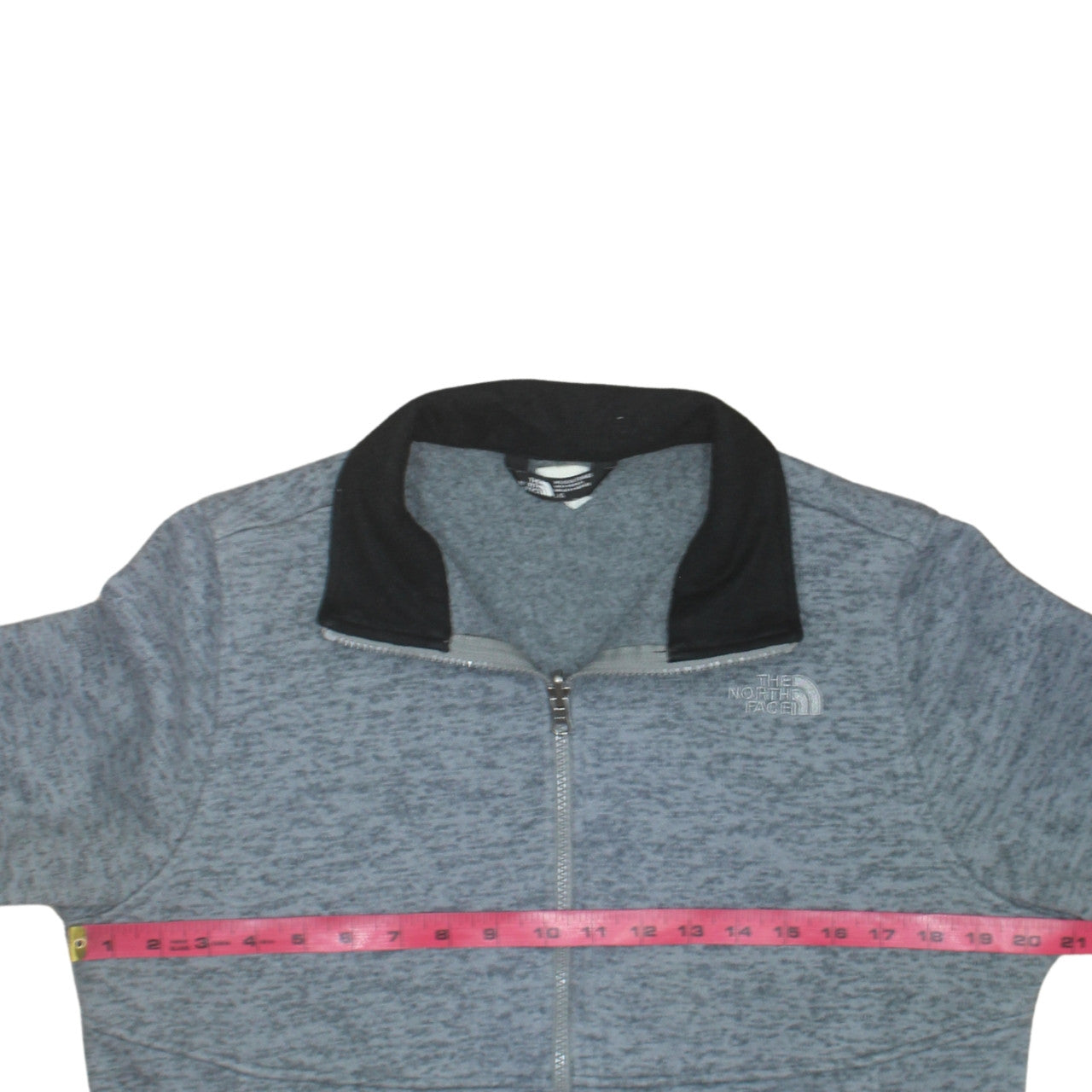 The North Face Women's Grey Fleece Full Zip Jacket Size L