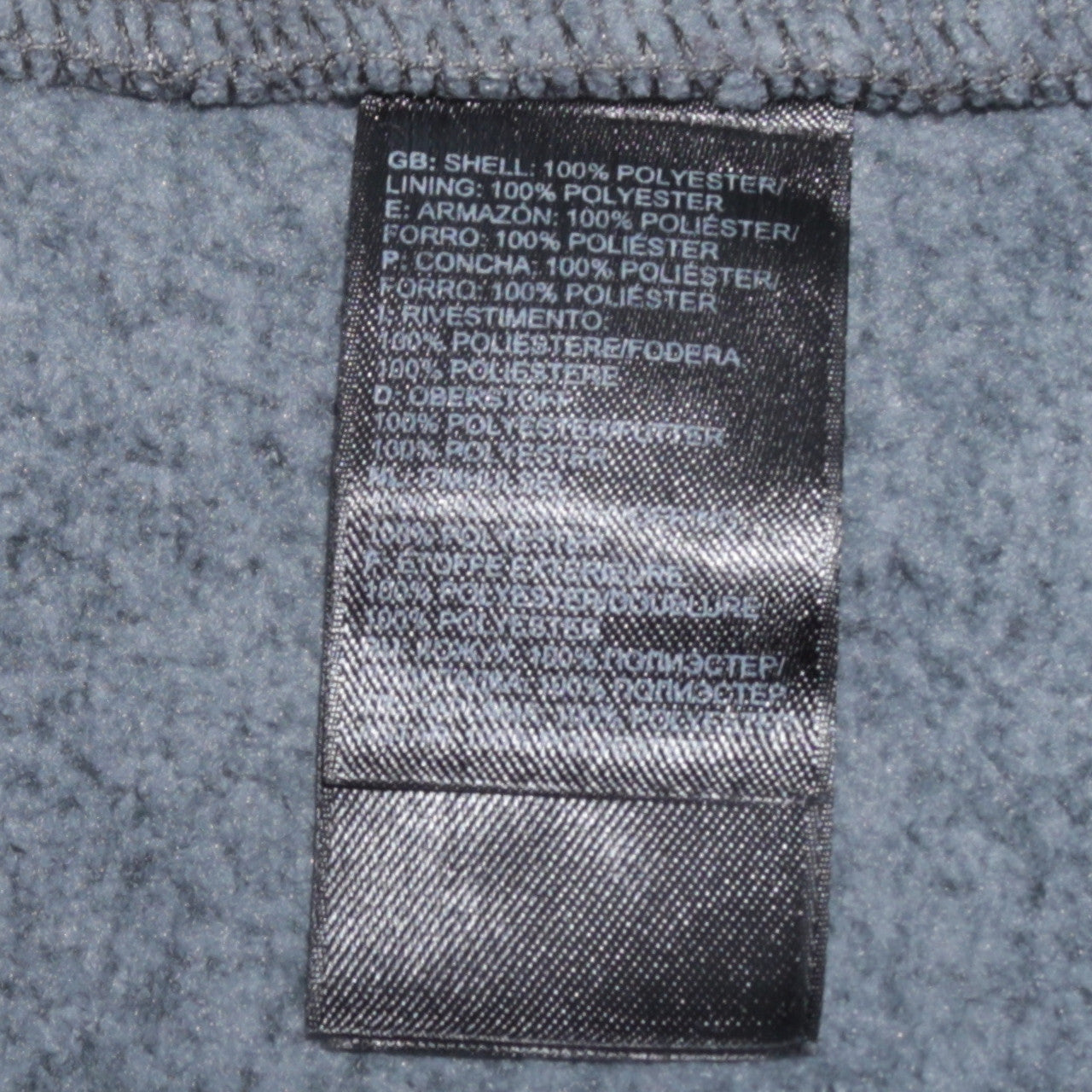 The North Face Women's Grey Fleece Full Zip Jacket Size L
