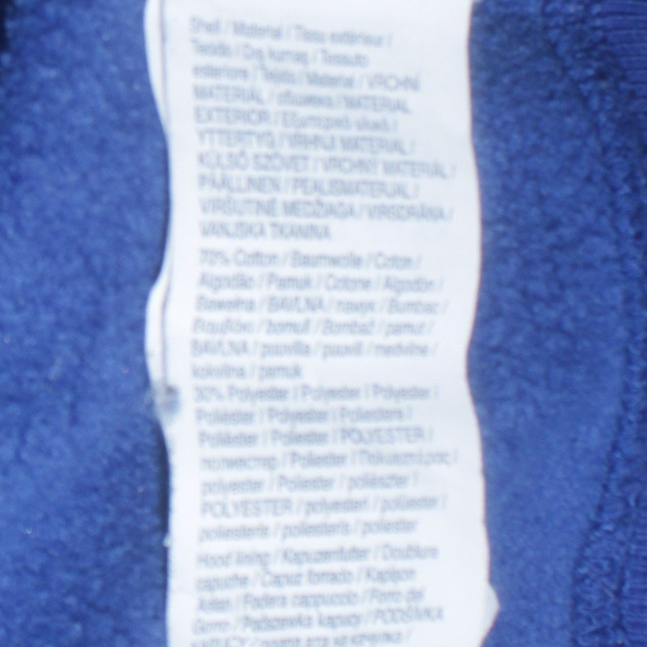 Puma Men Blue Full Zip Hoodie Size M Logo Fleece Sweatshirt
