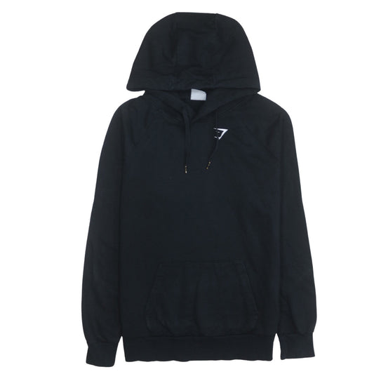 Gymshark Womens Black Pullover Hoodie Small Hooded Sweatshirt