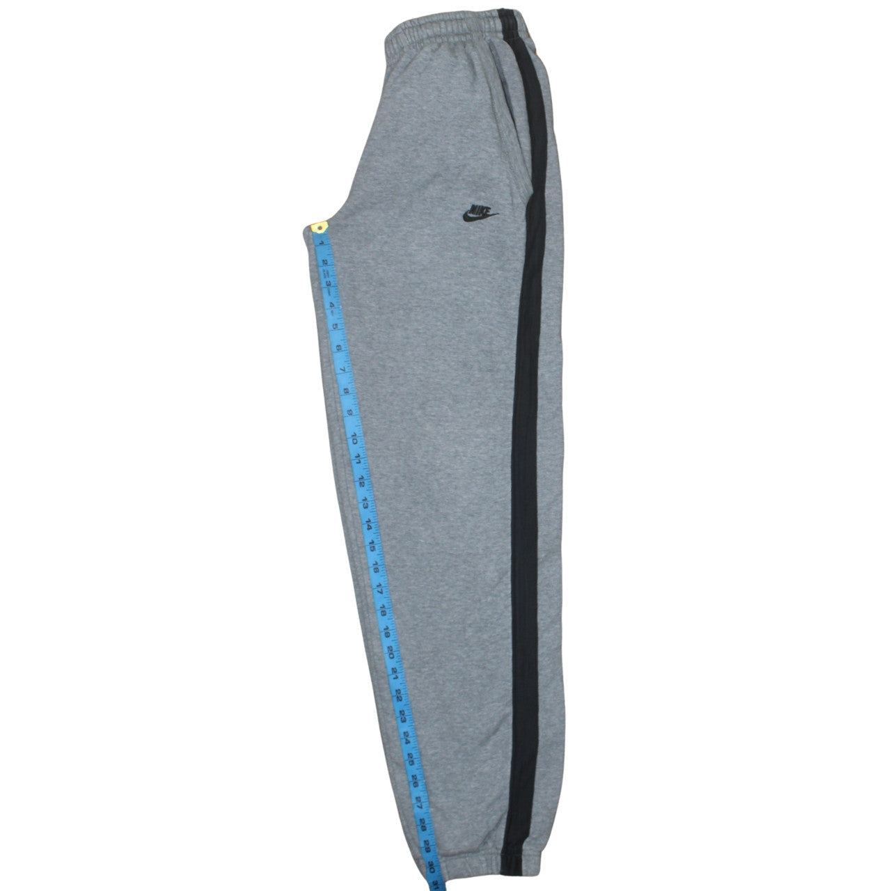 Nike Boys Grey Jogger Trousers S with Side Stripe and Elastic Waist