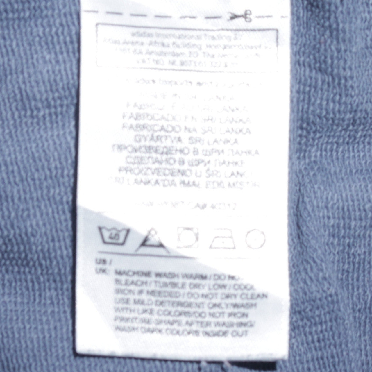 Adidas Boys Blue Pullover Hoodie 15-16 Years XL Logo Sports Casual