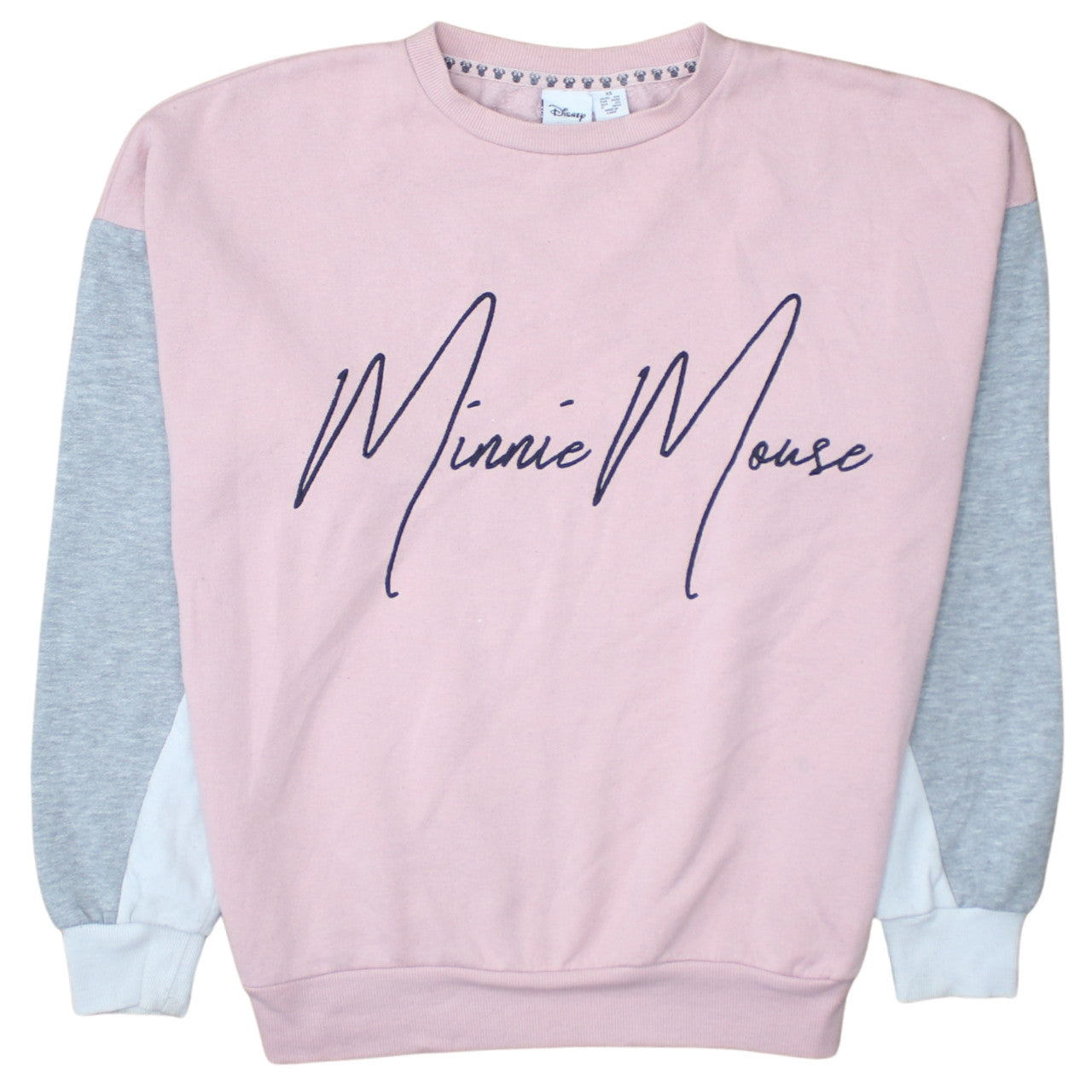 Disney Women Pink Minnie Mouse Pullover Sweatshirt XS