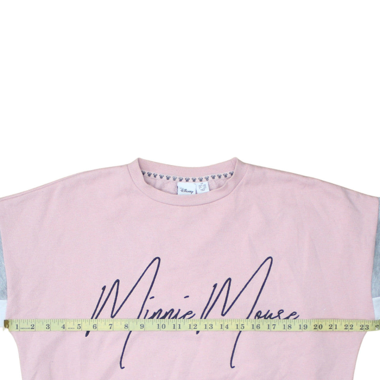 Disney Women Pink Minnie Mouse Pullover Sweatshirt XS