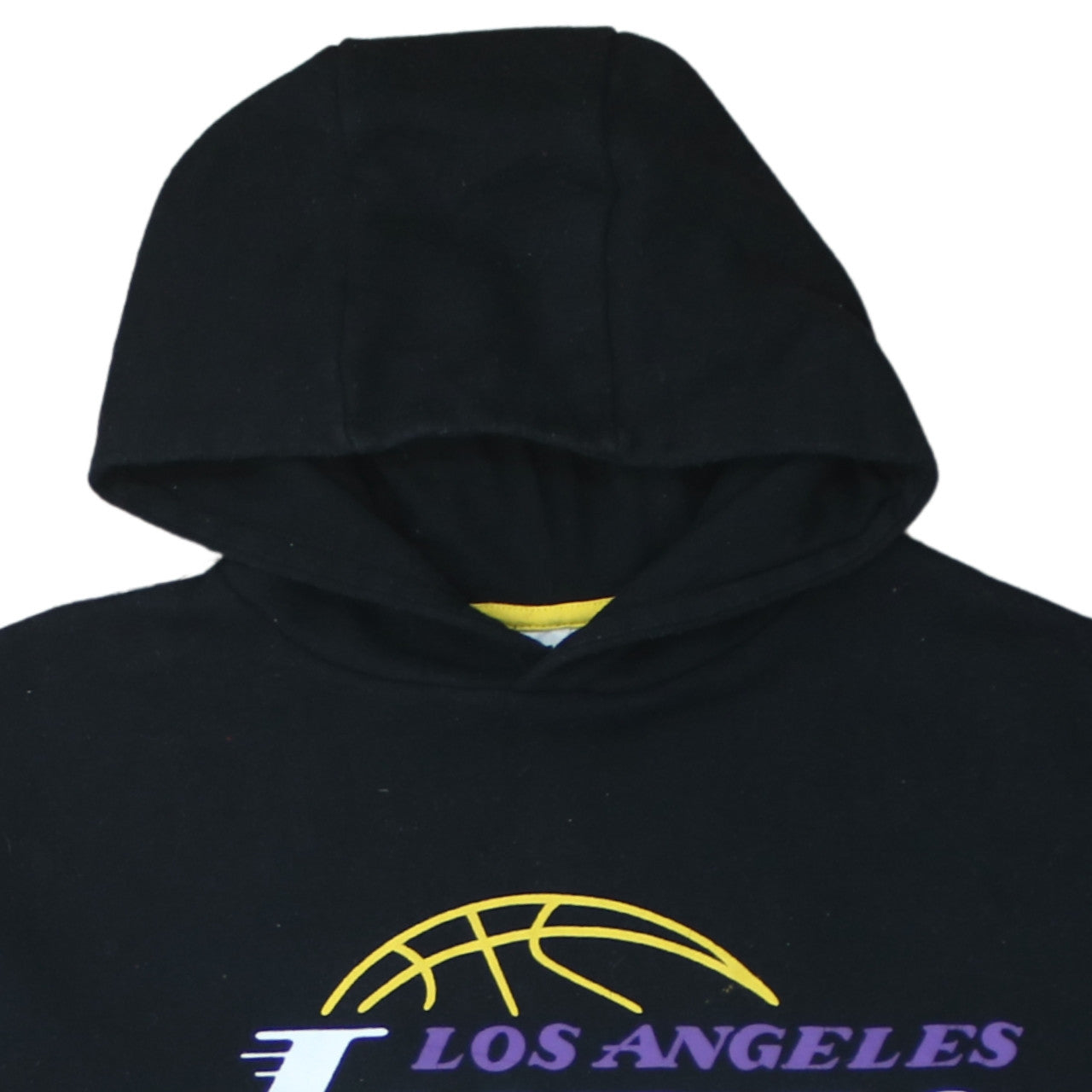 NBA Boys Black Los Angeles Lakers Pullover Hoodie 14-15 Years Fleece Lined