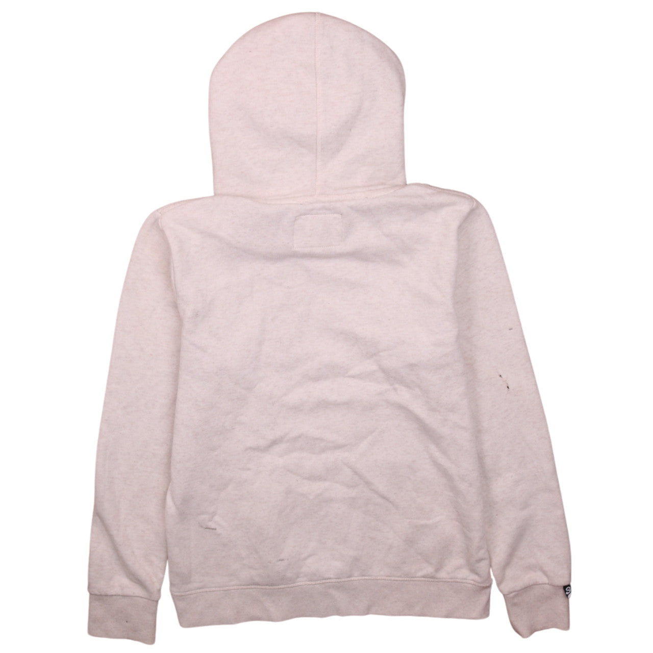 Superdry Womens Beige Pullover Hoodie Size 14 Hooded Sweatshirt